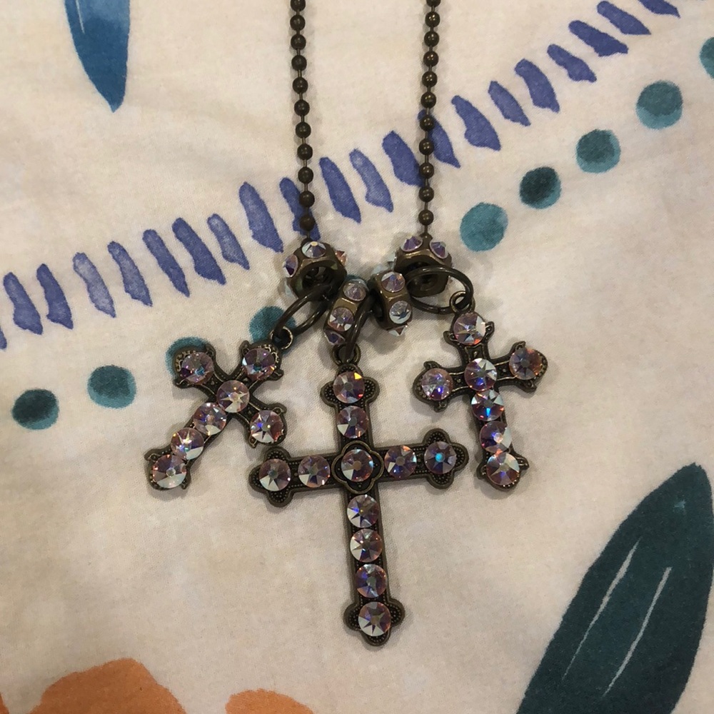 Cross necklace.
